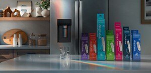 KitchenAid side-by-side refrigerator.